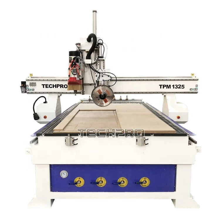 TechPro cnc 1325 cnc router machine woodworking saw cutting machine for sale