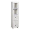 Three drawers white clothes bathroom modern cabinets basin cabinet