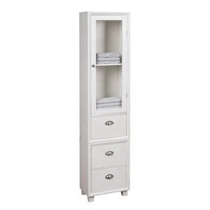 Three drawers white clothes bathroom modern cabinets basin cabinet