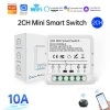 TideLink Tuya DIY Wifi 1 2 3 4 Gang Switch Mini Zigbee Smart Breaker Module Supports APP Remote Control Switch Timer Control