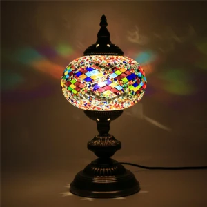 Tokin Hot Selling Handmade Glass Mosaic Hotel Table Lamp TC1L01-3