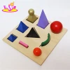 Top fashion math toys wooden geometry set for children W12F014-S