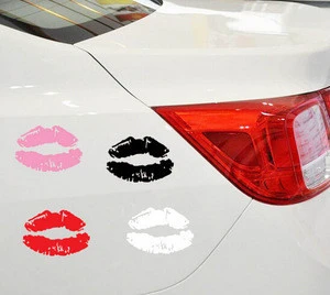 Top quality 2015 NEW car styling funny Sexy lips car sticker decoration accessories for car 500pcs