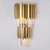 Import Top quality modern crystal wall lamp gold color aluminium K9 crystal wall sconce from China