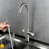 Touchless faucet automatic kitchen faucet  2 ways handle