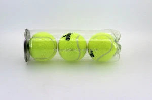 Transparent PET Easy Open Cans For Tennis Ball Packaging