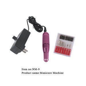 TSZS Polish Pen Shape Electric Nail Drill Machine Art Salon Manicure File Tool+6 Bits