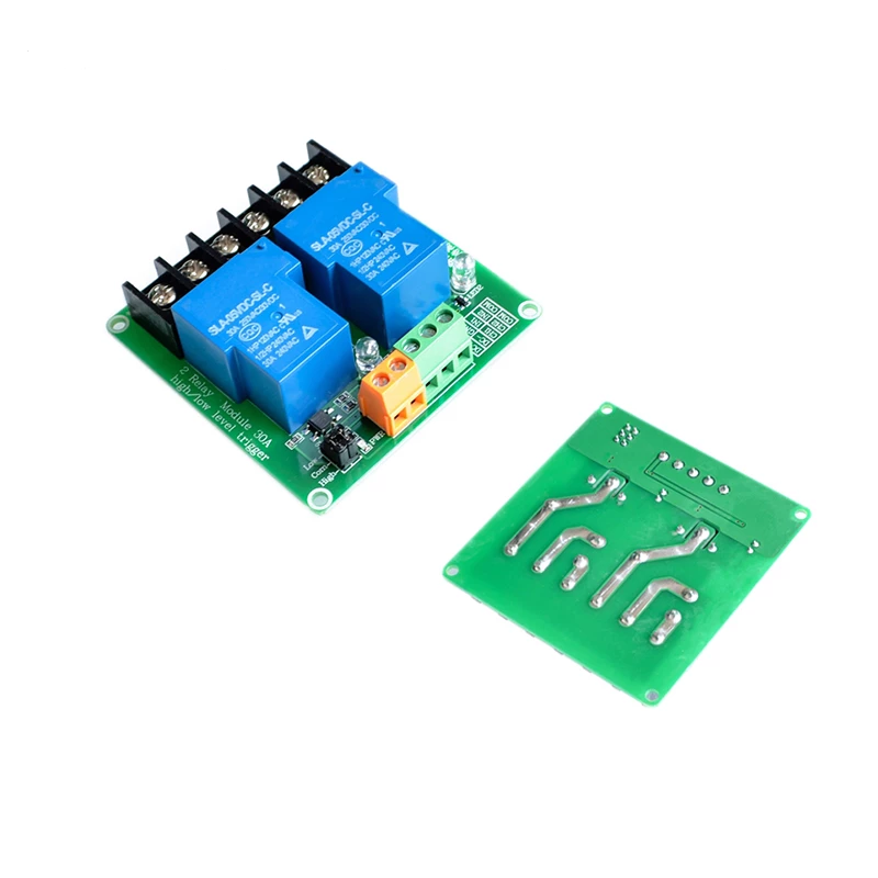 Buy Two 2 Channel Relay Module 30a With Optocoupler Isolation 5v 12v ...