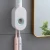 Import Two Tooth Brushing  And Automatic Toothpaste Dispenser Wall-mounted Plastic Toothbrush Holder from China