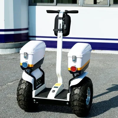 Two Wheels Smart Self Balancing Stand up Electric Scooter for Police with Boxes
