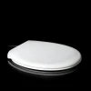 U006A O-shape slow close non-scratch toilet lid ceramic material seat cover