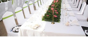 Universal White Wedding party Chair Covers for Weddings Banquet Folding Hotel Decoration Decor