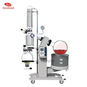 USA Top Seller 10l CBD Oil Short Path Distillation Alcohol Water Distiller Rotary Evaporator with Vacuum Pump and Chiller Price