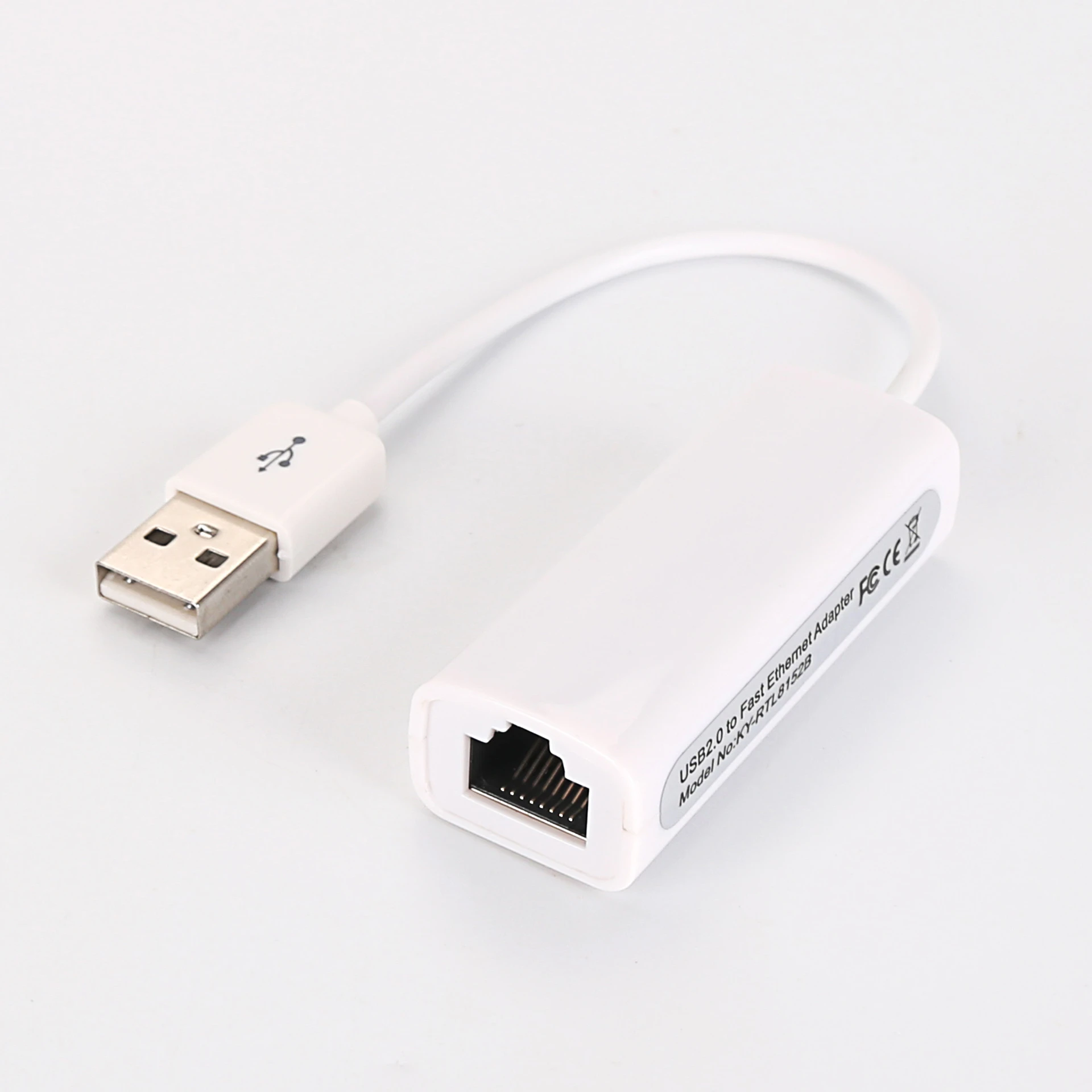 USB 2.0 to Ethernet RJ45 Female Network LAN 10/100 Mbps Full Duplex Cable / Half Adapter Card 8152B Chip