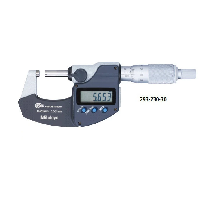 Various types absolute linear scale Mitutoyo digital micrometer set