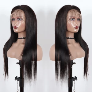 VAST natural virgin Brazilian human hair lace front wigs cheap cuticle aligned human hair wig virgin human hair wigs 30inch