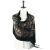 Import Velvet feeling silk base burnout shawl 62 x 20 inches with 6 inches fringe ends stone scarf from China