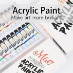 Vibrant Colors Rich Pigments Non Fading Acrylic Paint Set For Artist Canvas Painting