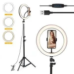 Video light lamp fill light aro de luz led selfie ring light with tripod stand for Tik Tok