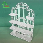 Vintage Dollhouse Wire Wicker Look Shelf Bakers Rack Miniature Toy