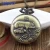 Import Vintage Zodiac Pattern Pocket Watch Necklace Chain Copper Retro Style Pocket Watch from China
