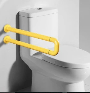 Wall mount stainless steel with nylon toilet disable handrail, handicapped saftey grab bar,
