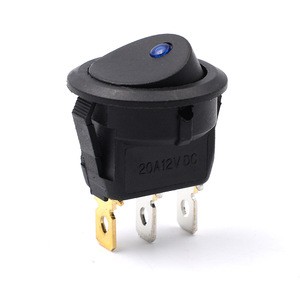 Waterproof 12v 3 pin off on LED toggle switch