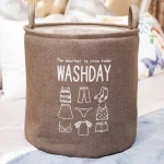 Waterproof coating EVA round folding cotton laundry basket liner