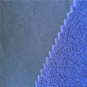 Waterproof  100%Polyester Polar Fleece Bonded Softshell anti-static  Fabric