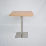 well designed wooden fast food restaurant use dining table  table set for indoor use