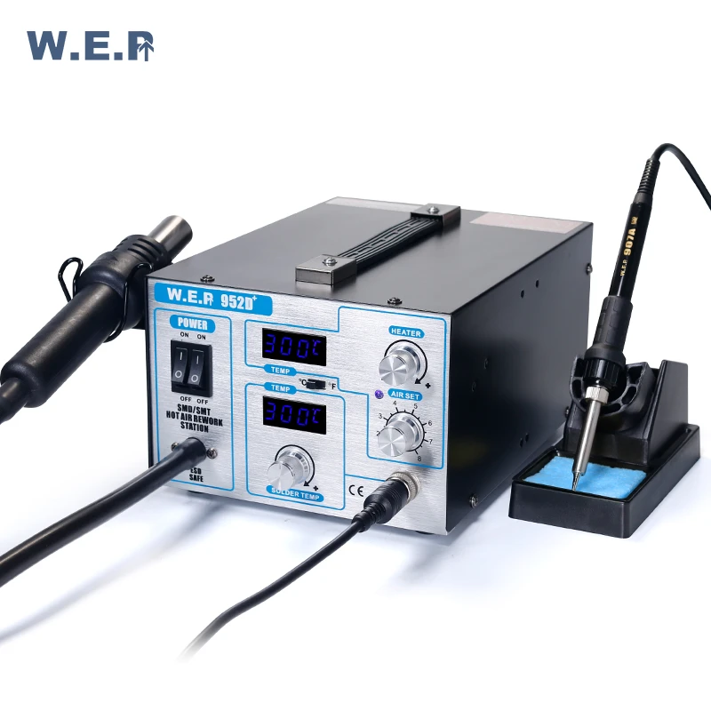 WEP 952D+ Lead Free SMD used Rework Station Hot Air Soldering Station solder