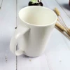 White Body Chrysanthemum Bottem 450ml Coffee Ceramic Mug Ceramic Coffee Mug With Logo