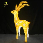 white Crystal deer lighting home decor
