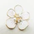 Import White Rhinestone Crystal Buckle,Rhinestone Flower button embellishment from China