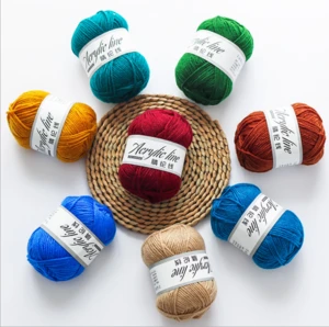 Wholesale 64 colors 8s/4ply 100% Acrylic Yarn Hand Knitting Yarn Crochet Yarn for knitting
