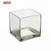 Wholesale 6inch clear cube square glass vase for sale