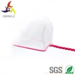 Wholesale aquarium three iron wires pink 4 inch fishnet for fish tank