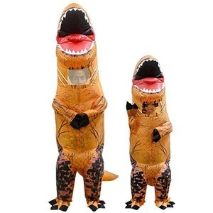 Wholesale Cheap Battery Pack Halloween T Rex Mascot Dragon Dinosaur Inflatable Costume for Adults Kids