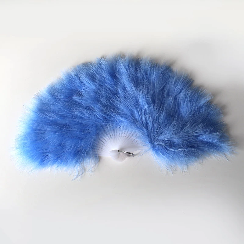 Wholesale Cheap Handmade Large Ostrich Feathers Hand Fans for Party and Dance