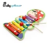 wholesale children mini musical instrument wooden xylophone with 8 tone Z07063C