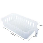 Wholesale creative household multifunctional fashion handle transparent storage basket