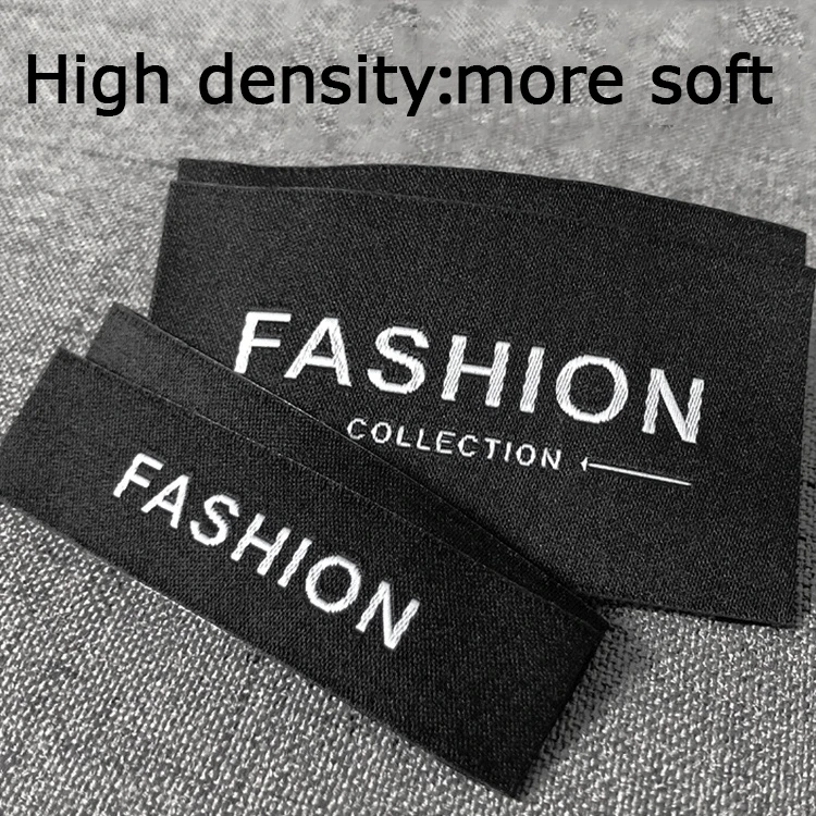 wholesale Custom fashion wholesale garment labels sewing woven label clothing brand tag apparel fabric textile designer labels