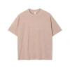 Wholesale custom heavyweight 250gsm drop shoulder blank oversize-t shirt street 100%cotton mens acid washed vintage t shirt