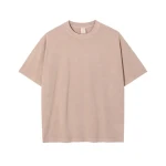 Wholesale custom heavyweight 250gsm drop shoulder blank oversize-t shirt street 100%cotton mens acid washed vintage t shirt