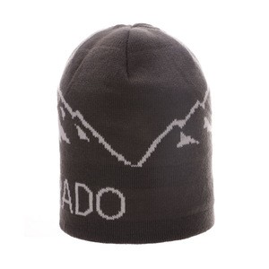 Wholesale Custom Logo Acrylic Fleece Woolen Fabric Men&#39;s Winter Beanie Sport Hat