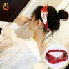 Wholesale custom printed women sports wash face elastic hair band headband headwear