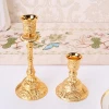 Wholesale gold candle holder metal concrete candle holder