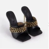 Wholesale heels cheap luxury party formal ladies shoes women high heels chain dress sandals