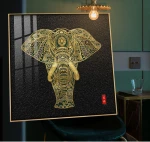 Wholesale high quality elephant custom painting for home decoration art