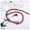 Wholesale High Quality Natural Gem Stone Faceted Unakite Jasper Loose Round Beads For Jewelry Necklace Bracelet Making